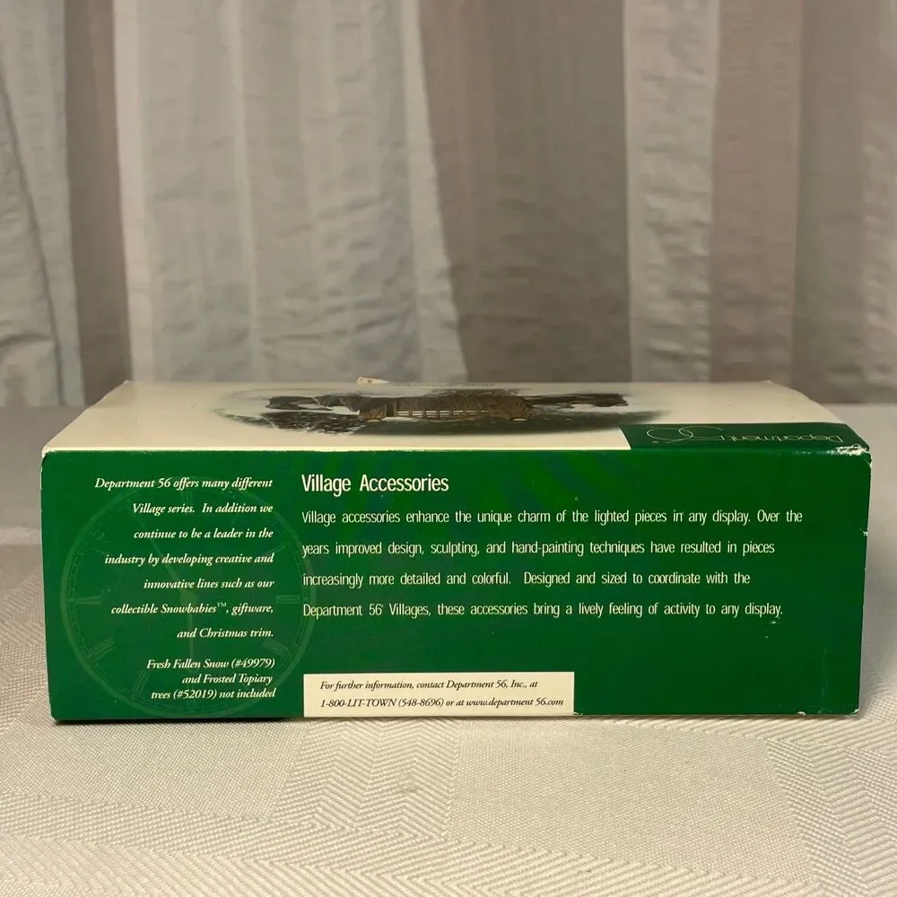 Dept 56 Fieldstone Entry Gate #52718 Village Accessory 1998 Retired Boxed